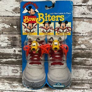 Vintage Mickey & Pals Pluto Bow Biters NOS